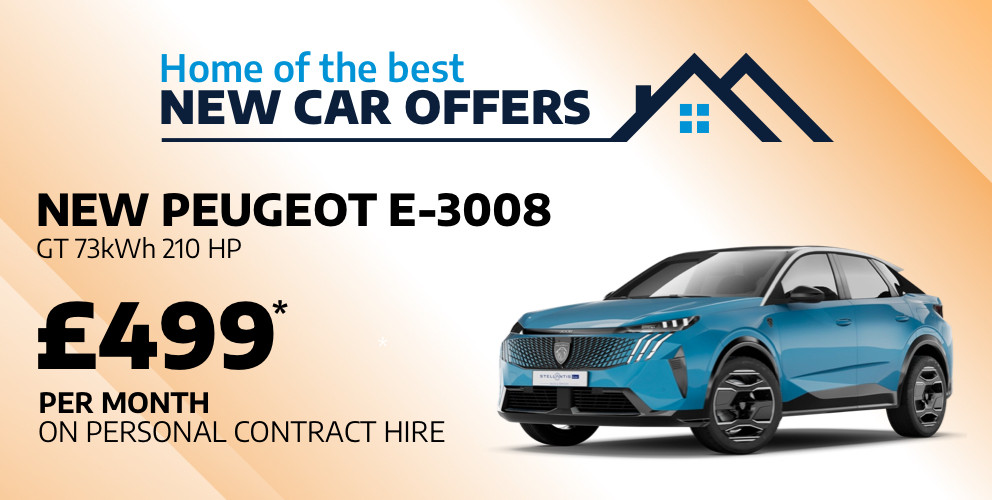 New Peugeot E-3008 - £499 Per Month